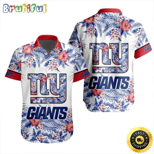 football New York Hawaiian Shirt Special Floral Tropical Team Spirit