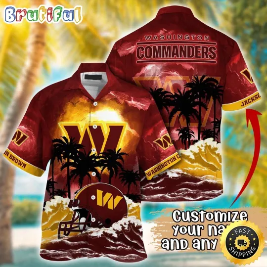 Discover Personalized Washington Football Hawaiian Shirt Logo Aloha Shirt For Fans