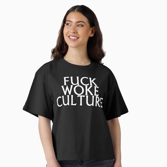 Discover Fuck Woke Culture Boxy T-Shirt
