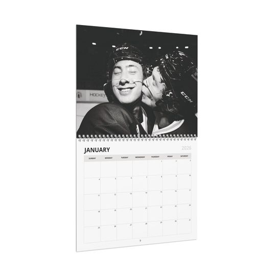 Discover Heated Rivalry 2026 Wall Calendar | Hockey Romance LGBTQ | Hollander Rozanov | Fan Gift