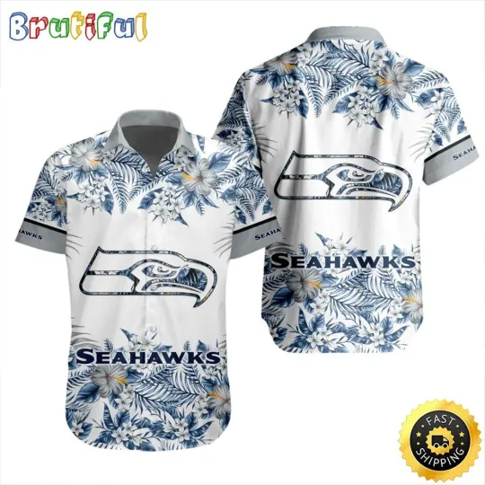 Discover football Seattle Seahawks Hawaiian Shirt Special Floral Tropical Team Spirit