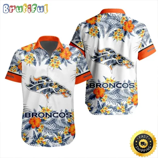football Denver Hawaiian Shirt Special Floral Tropical Team Spirit