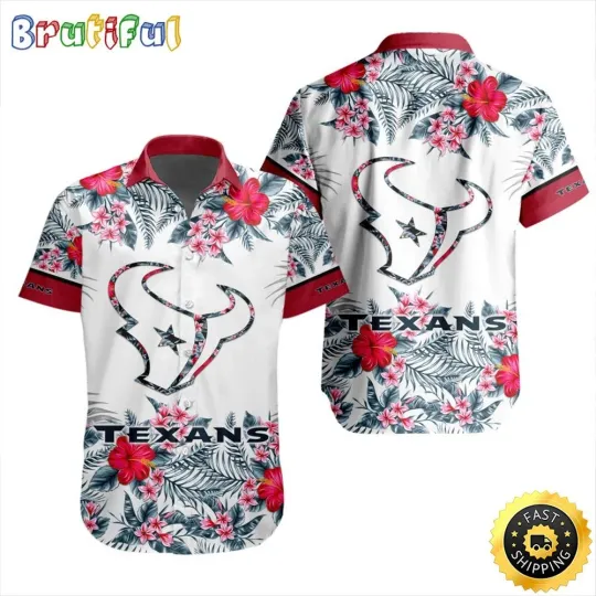 Discover football Houston Texans Hawaiian Shirt Special Floral Tropical Team Spirit