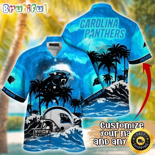 Discover Personalized Carolina Football Hawaiian Shirt Logo Aloha Shirt For Fans