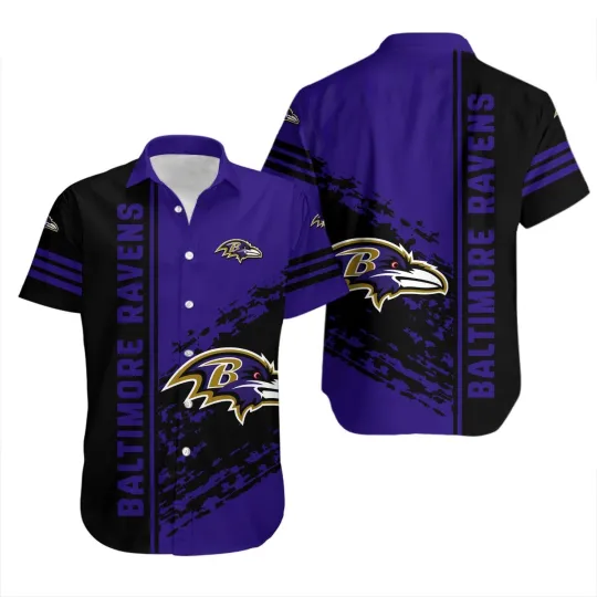 Discover Baltimore Football Hawaiian Shirt Quarter Style – football Shirt Gift For Fans