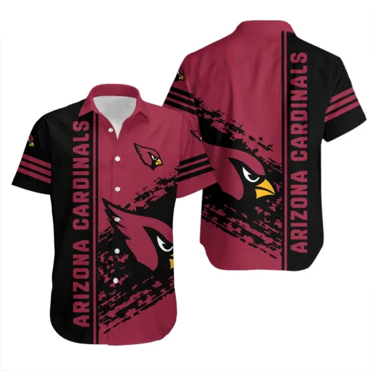 Discover Arizonna Cardinals Hawaiian Shirt Quarter Style – football Shirt Gift For Fans