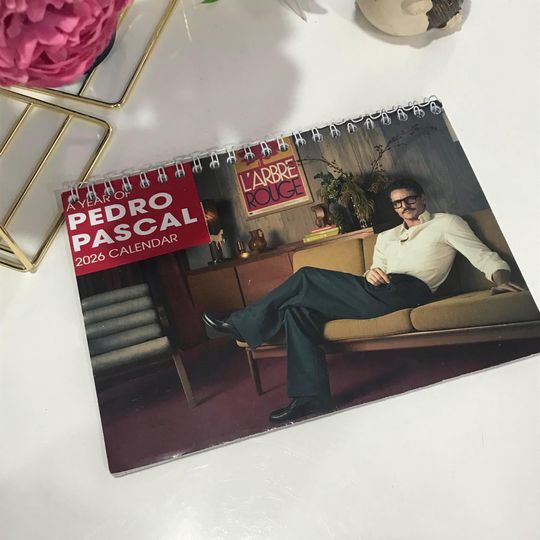 Discover P.e.d.r.o P.a.s.c.a.l Celebrity 2026 Wall Calendar And Planner, TV Actor Unique Holiday Gift Ideas HFn