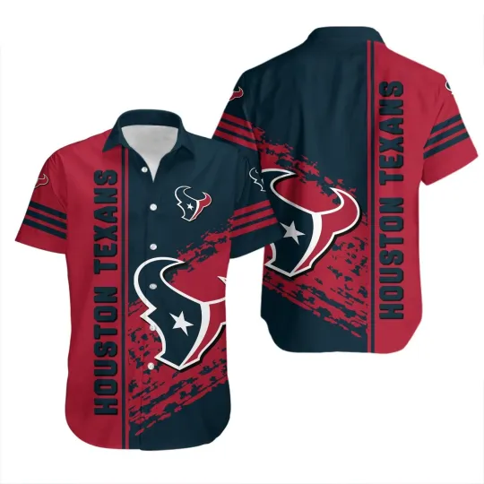Discover Houston Football Hawaiian Shirt Quarter Style – football Shirt Gift For Fans