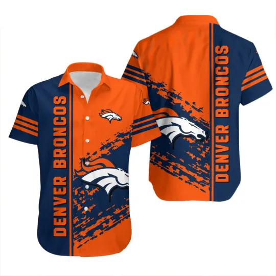 Discover Denver Football Hawaiian Shirt Quarter Style – football Shirt Gift For Fans