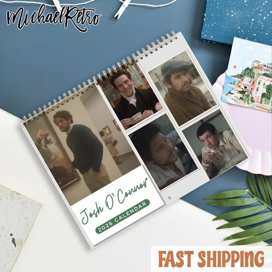 Discover Josh O'Connor 2026 Wall Calendar Challengers Movie Fan Gift Aesthetic Actor Calendar British Actor Merch Gift for Film Lover Calendar 2026