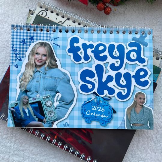 Discover Fre.yaa Sky.e 2026 Wall Calendar, Celebrity Unique Holiday, New Year, Funny Gift For Friends, 2026 Wall Calendar