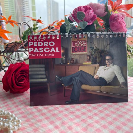 Discover Pe.dro Pas.cal 2026 Desktop Calendar, Pop Culture Calendar, Actor Calendar, Celebrity Gift, TV Show Calendar
