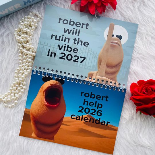 Discover Marcus the Worm 2026 Wall Calendar, VR Chat Meme, Funny Holiday Planner, Funny Wall Calendar