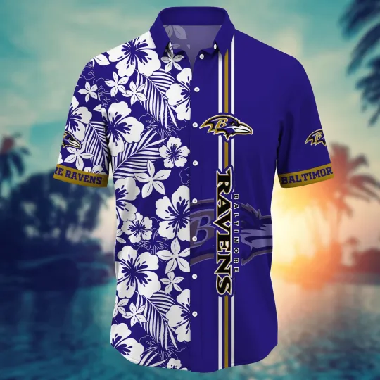 Discover Baltimore football Hawaiian Shirt Firefliestime Aloha Shirt