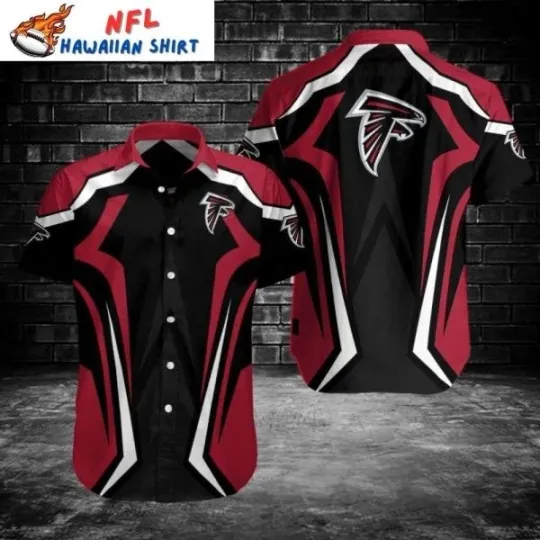 Discover Red Black Atlanta Football Hawaiian Shirt