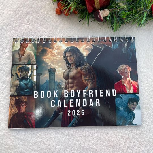 Discover Book Boyfriends 2026 Yearly Wall Calendar, Throne Of Glass 2026 Calendar, Gift For Book Lover 2026 Calendar