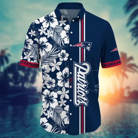 Discover New England football Hawaiian Shirt Firefliestime Aloha Shirt