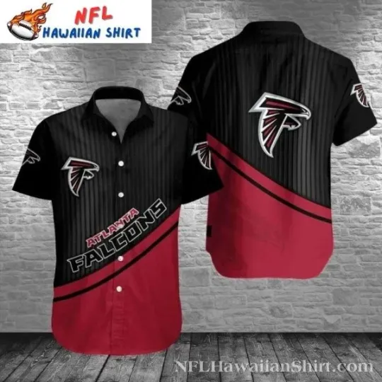 Discover Sleek Black And Red Atlanta football Hawaiian Men’s Shirt