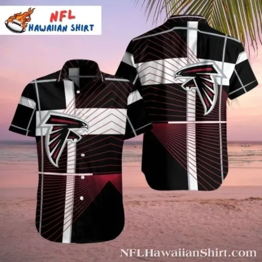Discover Falcon’s Flight Geometric Lines football Hawaiian Shirt