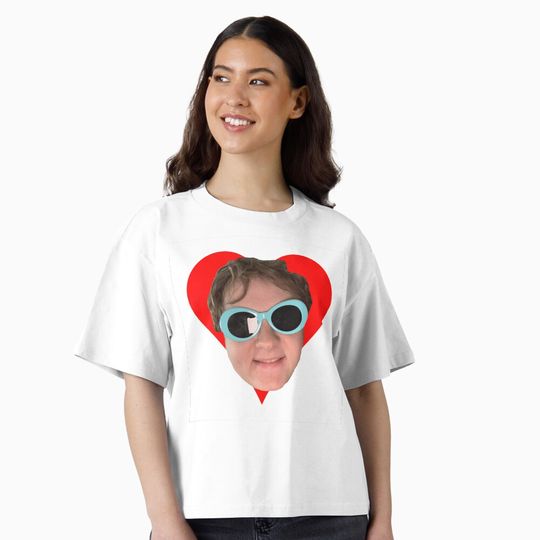 Discover Lewis Capaldi Heart & Sunglasses  Boxy T-Shirt