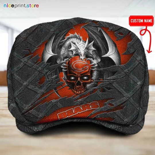 Discover Chicago Team Bears Jeff Cap Bears Driver Cap football Golf Cap football Flat Cap for Men