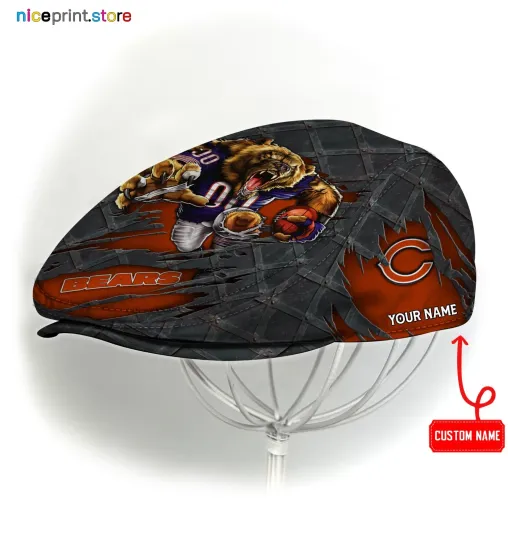 Discover Chicago Team Bears Jeff Cap Bears Newsboy Cap football Golf Cap football Flat Cap for men
