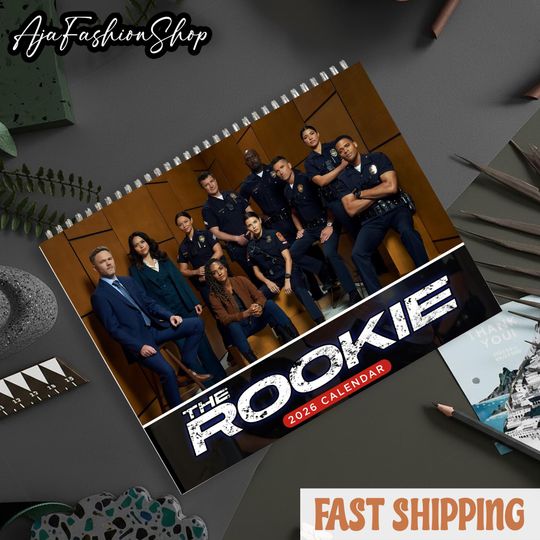 Discover 2026 The Rookie Wall Calendar | 2026 Wall Calendar | The Rookie | Movie Calendar | 2026 Calendar | Nathan Fillion | Alyssa Diaz
