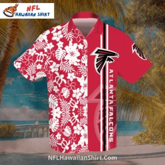Discover Floral Split-Design Atlanta Falconsss Hawaiian Shirt