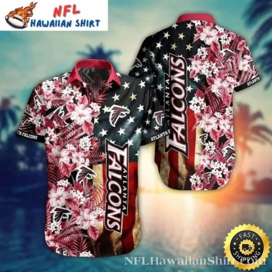 Discover Night Sky Floral Falconssss football Hawaiian Shirt