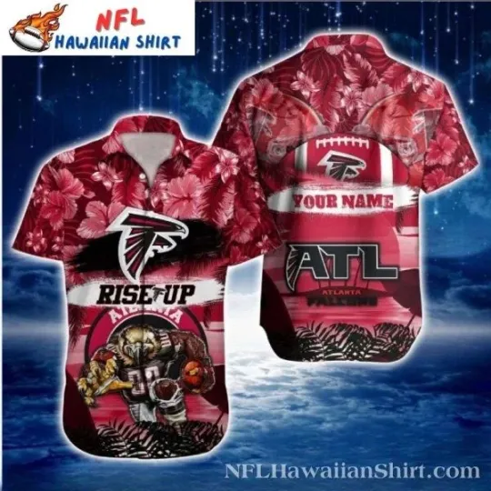 Discover Rise Up Red Tropics Falconsss Hawaiian Shirt – Customizable Men’s football Fashion