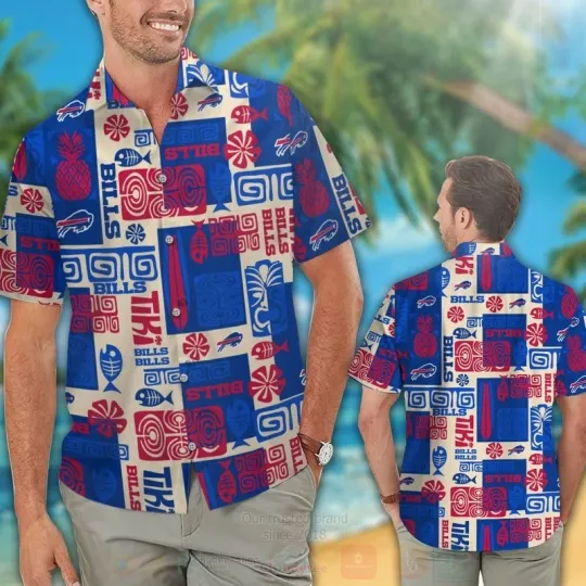 Discover Buffalo Football Pineapple Hawaiian Shirt, Short Sleeve Hawaiian Gift