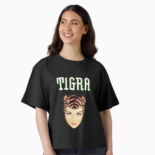 Discover Tigra Belgian tobacco Boxy T-Shirt