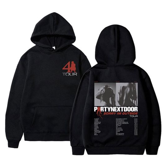 Discover Rapper Partynextdoor PARTYNEXTDOOR 4 Tour Graphic Hoodie Real Woman Merch Tracksuit Men Women Hip Hop Vintage Oversized Hoodies