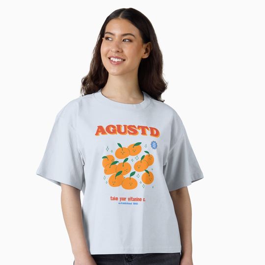 Discover AGUST D oranges Boxy T-Shirt