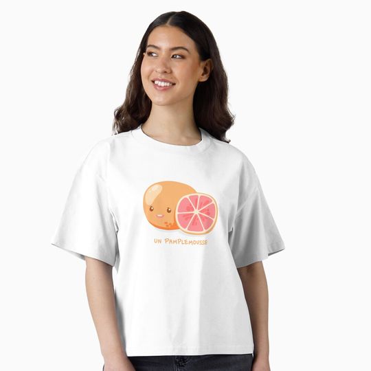Discover Grapefruit (Un Pamplemousse) Boxy T-Shirt