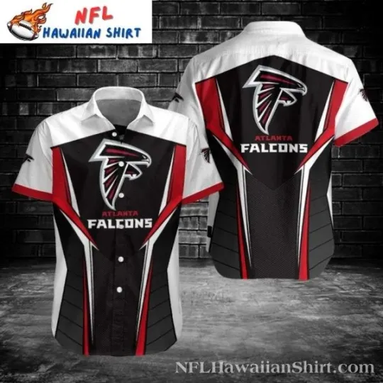 Discover Modern Atlanta Football Black White Accent football Hawaiian Shirt For Men