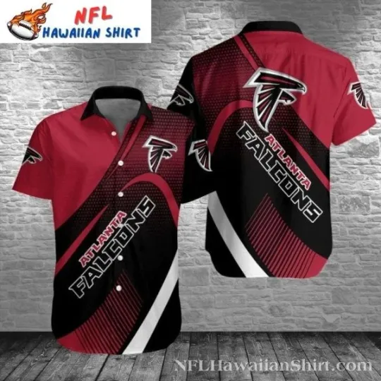 Discover Dynamic Contrast Atlanta Football Tropical Hawaiian Shirt