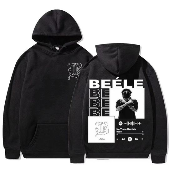 Discover Rapper BEELE Borondo Album Tour 2025 Merch Hoodies Men's Clothing Fashion Trend Hip Hop Sweatshirt High Quality Oversized Hoodie
