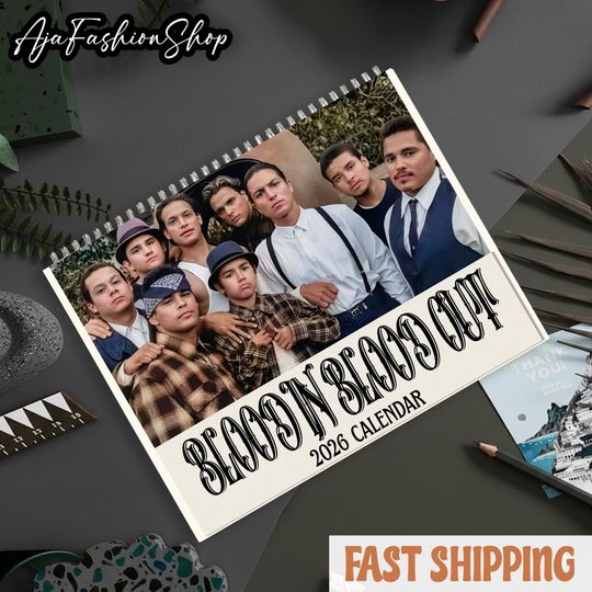 Discover Street Brotherhood 2026 Wall Calendar, Classic 90s Crime Drama Monthly Planner, Chicano Gangster Style Art Calendar, Cult Film Inspired Gift