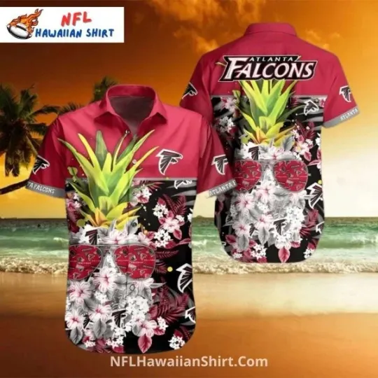 Discover Tropical Pineapple Atlanta Football Hawaiian Shirt