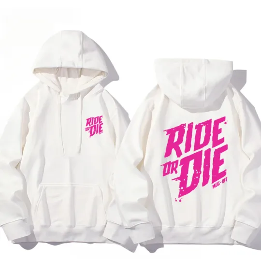 Discover Muc Off Ride or Die sweatshirt print men's autumn and winter hooded sweatshirt men's and women's casual and stylish hooded top