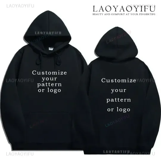 Discover Customized Logo Personalized Hoodie Warming and Comfort Sweatshirt Student Casual Custom Printed Text DIY Hoodie Fashion