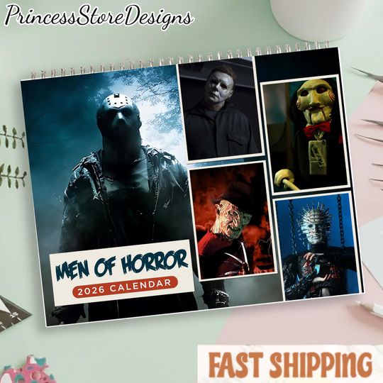 Discover Men Of Horror Calendar, 2026 Men Of Horror Calendar