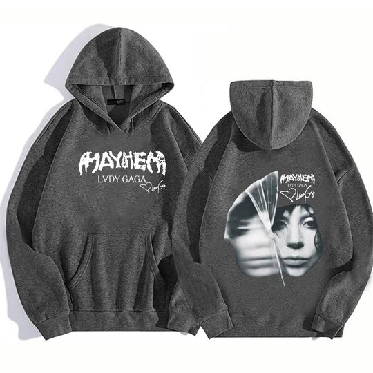 Ld ga The Mayhem Ball Tour 2025 Hoodie Harajuku Pullover Tops Man Woman Sweatshirt Fans Gift