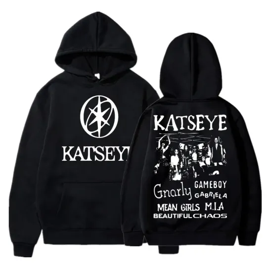 Discover Kpop Katseye Beautiful Chaos Album Graphic Hoodie Fashion Harajuku Sportwear Oversized Male Female Loose Fleece warm hoodies top