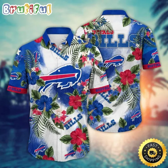 Discover Buffalo Football Hawaiian Shirt Flower Trendy Floral Shirt