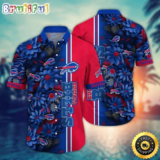 Discover football Buffalo Hawaii Shirt Flower Tropical Vibes Shirts