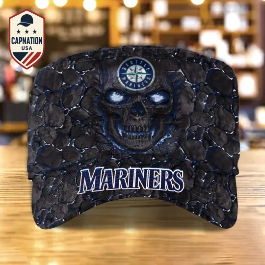 Discover Seattle-Mariners Military Cap MLB Baseball Cap MLB Trucker Cap football Flat Cap 1
