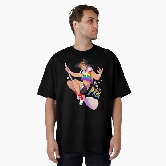 Discover Ride with Pride - Gay Oversized T-Shirt