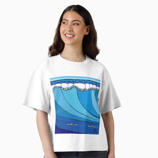 Discover  Eddie & Jeff - Classic Wave Series 4 - #ReoSurf Art Boxy T-Shirt